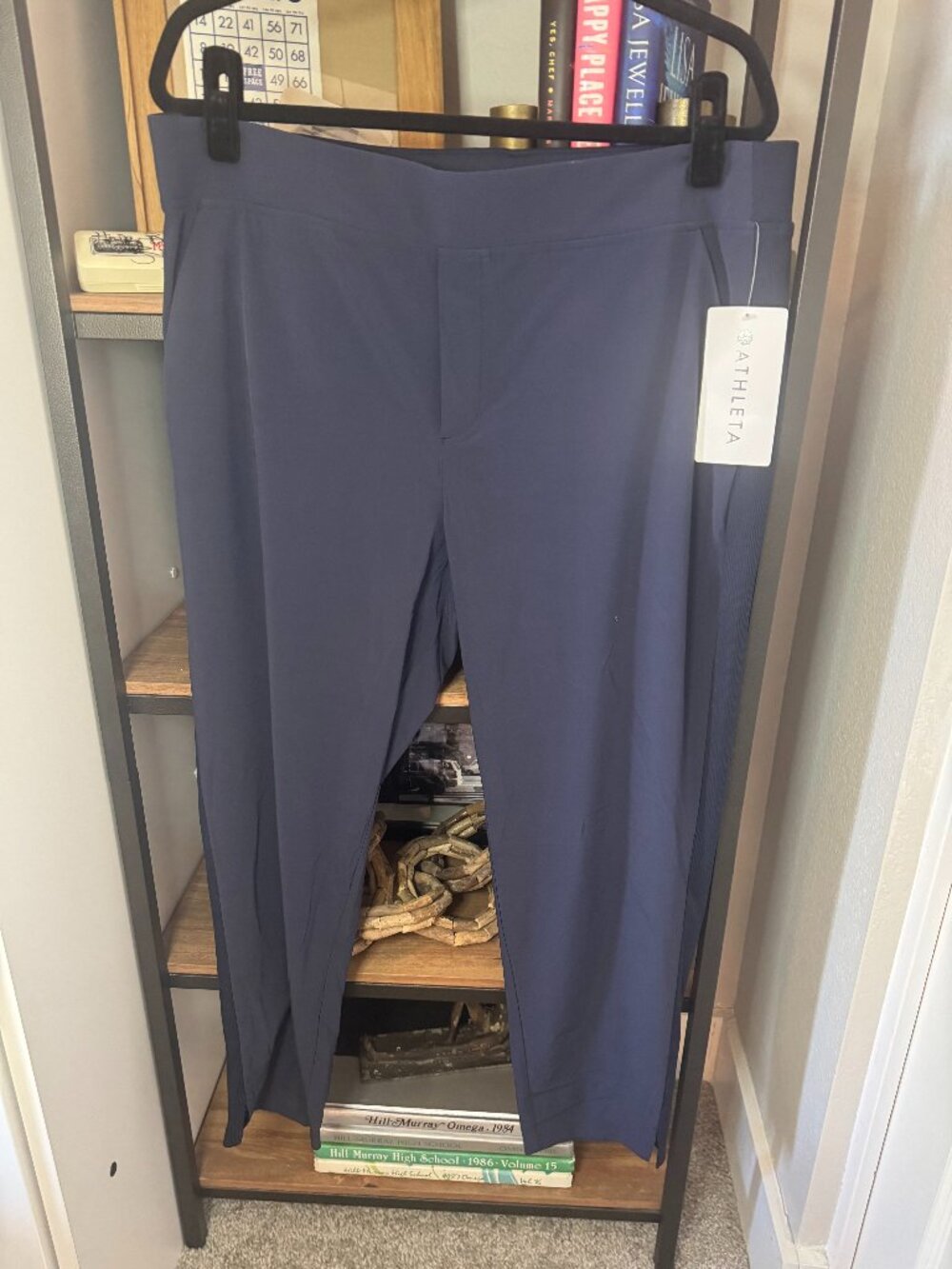 NWT Athleta Navy "Brooklyn Ankle Pant" - Size 16